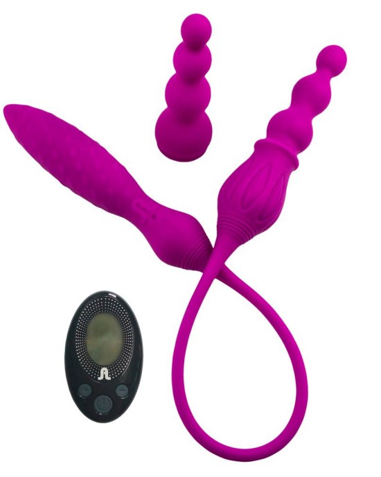 Adrien Lastic Remote Controlled 2X Double Ended Vibrator
