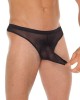 Mens Black GString With Penis Sleeve