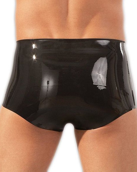 LateX Boxers With Penis Sleeve Black