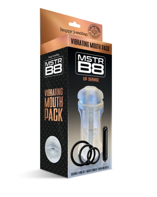 Happy Ending MSTR B8 Lip Service Vibrating Mouth Pack