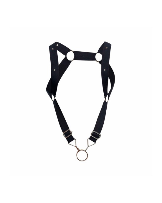 Male Basics Dngeon Straight Back Harness With Cockring