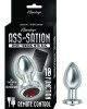 Ass Sation Remote Vibrating Butt Plug Silver