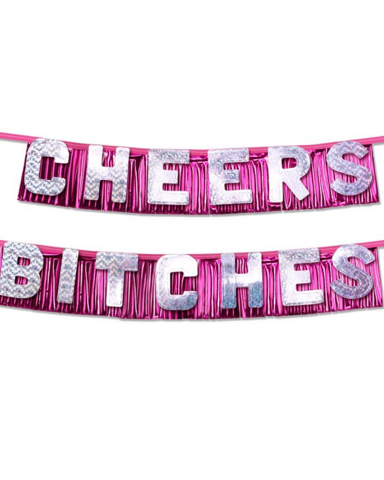 Bachelorette Party Favors Cheers Bitches Party Banner