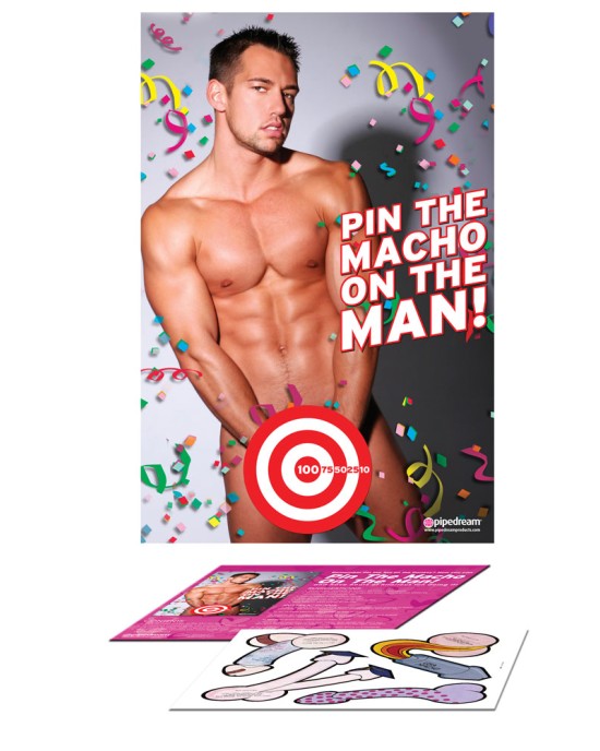 Bachelorette Party Favors Pin The Macho On The Man