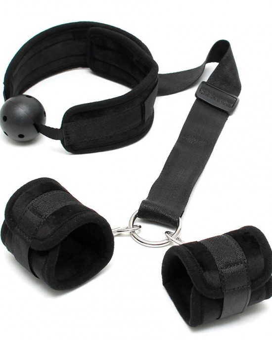 Breathable Mouth Gag With Cuffs