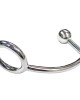 Rouge Stainless Steel Cock Ring With Anal Probe