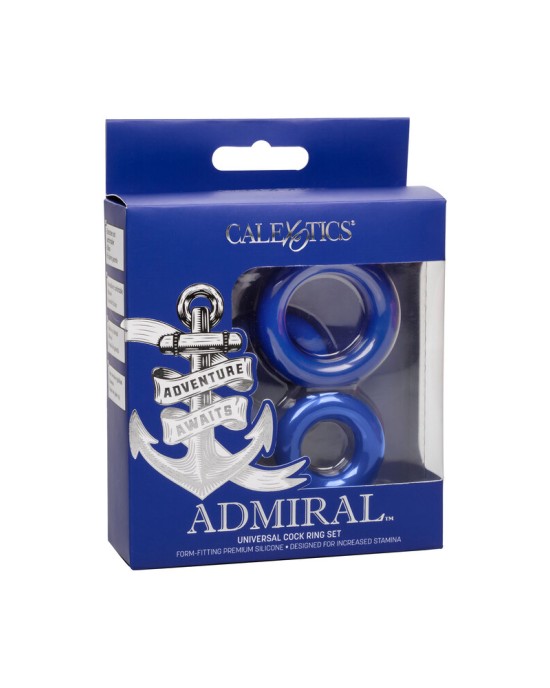 Admiral Universal Cock Ring Set Blue