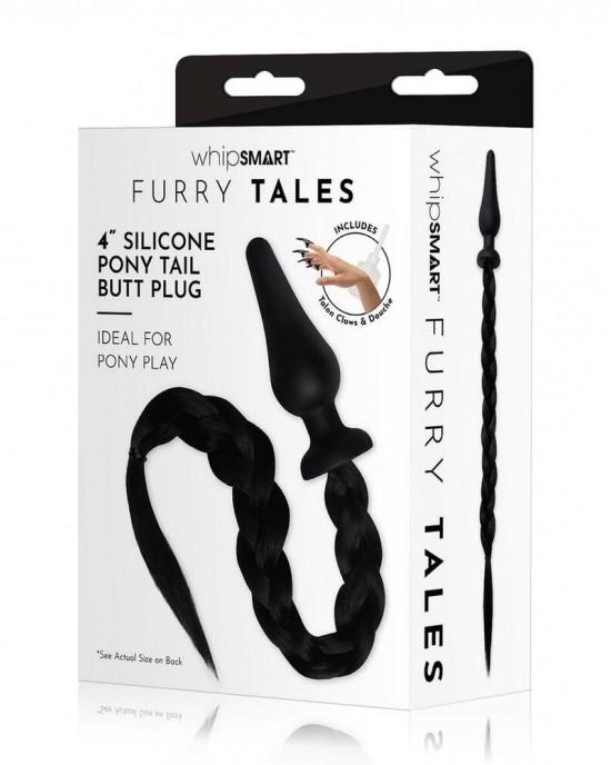Furry Tales Black Pony Play Butt Plug