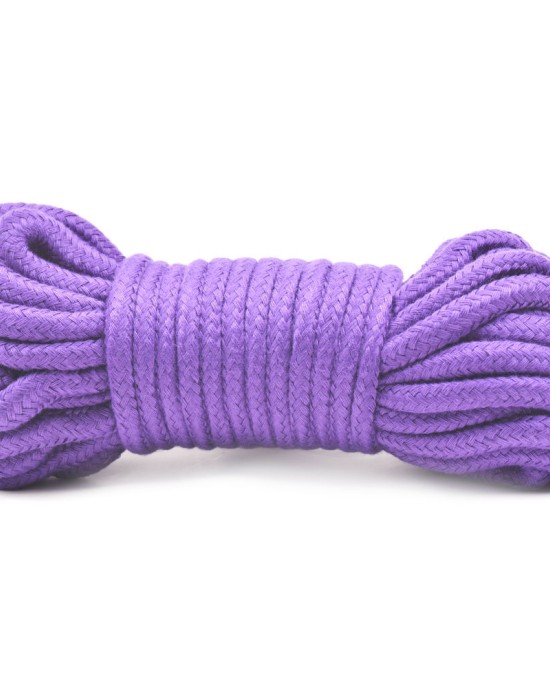 10 Metres Cotton Bondage Rope Purple